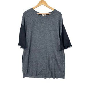 Umgee tunic‎ top dress Womens Size M Grunge Punik Edgy Dark Rough Hem